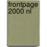 Frontpage 2000 NL by S. Eddy