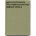 Geautomatiseerde informatievoorziening - gebruik CAL03.3