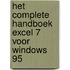 Het complete handboek Excel 7 voor Windows 95