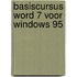 Basiscursus Word 7 voor Windows 95