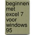 Beginnen met Excel 7 voor Windows 95