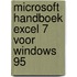 Microsoft handboek Excel 7 voor Windows 95