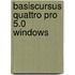 Basiscursus quattro pro 5.0 windows