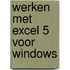 Werken met Excel 5 voor Windows