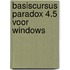 Basiscursus paradox 4.5 voor windows