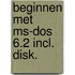 Beginnen met ms-dos 6.2 incl. disk.
