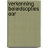 Verkenning beleidsopties OAR
