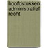 Hoofdstukken administratief recht