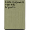 Kostengegevens voor het begroten door W. Pasman