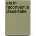 Eis in reconventie dissertatie