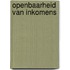 Openbaarheid van inkomens