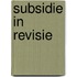 Subsidie in revisie