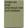 Meten en eval. ond.result.met schr.toetsen by Alwine de Jong