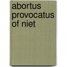 Abortus provocatus of niet door Terruwe