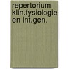 Repertorium klin.fysiologie en int.gen. by Vismans