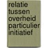 Relatie tussen overheid particulier initiatief