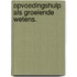 Opvoedingshulp als groeiende wetens.