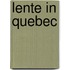Lente in quebec