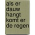 Als er dauw hangt komt er de regen