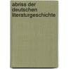 Abriss der deutschen literaturgeschichte door Kroes