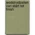 Wedstrydzeilen van start tot finish