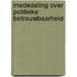 Mededeling over politieke betrouwbaarheid