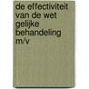 De effectiviteit van de Wet gelijke behandeling m/v by J.A.H. Blom