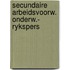 Secundaire arbeidsvoorw. onderw.- rykspers
