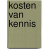 Kosten van kennis door J. Blank