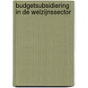 Budgetsubsidiering in de welzijnssector door M.P.C. van der Krogt