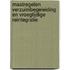Maatregelen verzuimbegeleiding en vroegtijdige reintegratie