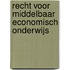 Recht voor middelbaar economisch onderwijs