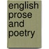 English prose and poetry