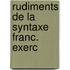 Rudiments de la syntaxe franc. exerc