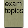Exam topics door Michon