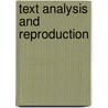 Text analysis and reproduction door Gelderen
