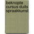 Beknopte cursus duits spraakkunst