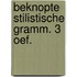 Beknopte stilistische gramm. 3 oef.