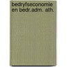 Bedryfseconomie en bedr.adm. ath. door Bosscha