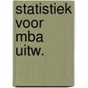 Statistiek voor mba uitw. door Post