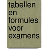 Tabellen en formules voor examens door Lavooy