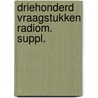 Driehonderd vraagstukken radiom. suppl. door Werff