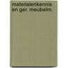Materialenkennis en ger. meubelm. door Nieuwenstein
