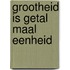 Grootheid is getal maal eenheid