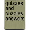 Quizzes and puzzles answers by Groot