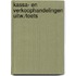 Kassa- en verkoophandelingen uitw./toets