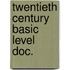 Twentieth century basic level doc.