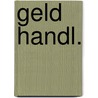 Geld handl. by Dekker