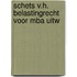 Schets v.h. belastingrecht voor mba uitw