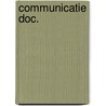 Communicatie doc. door J.A. Bien